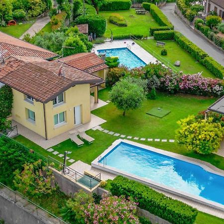 Piscina Panoramica - La Casa Volante Villa Soiano Del Lago Exteriör bild